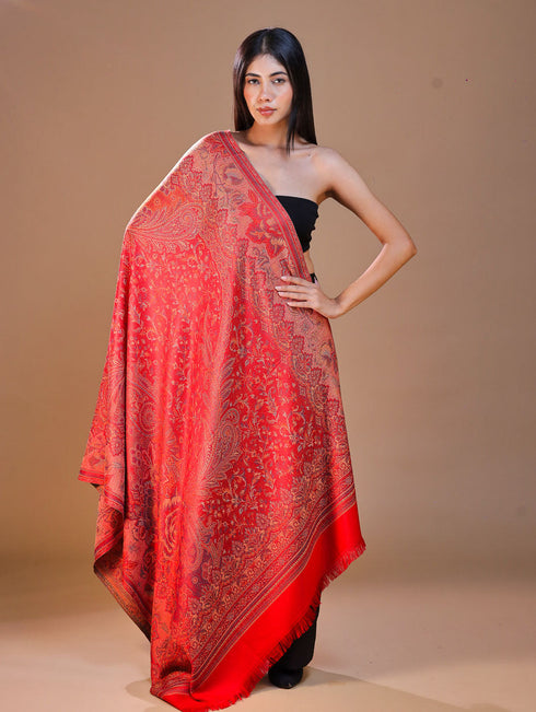 Women's Jamawar Wool Shawl